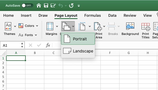 excel for mac print preview